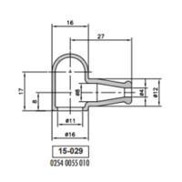 Moulded cap HELAVIA 15-029 black