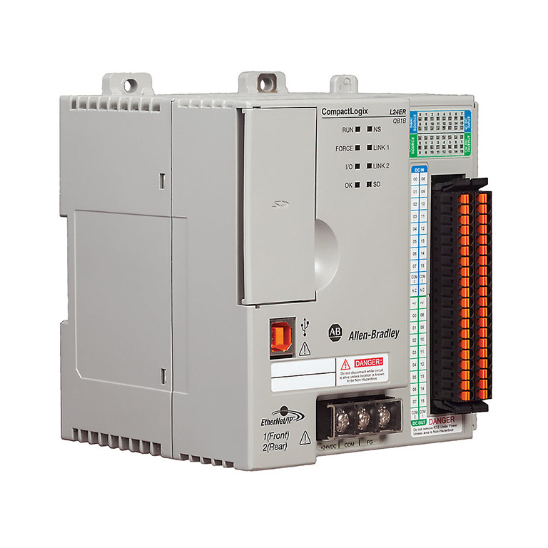 CompactLogix Dual Ethernet 750KB, 16 DC inputs, 16 DC outputs