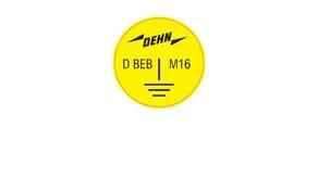 Earthing sticker for marking r