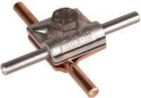 MV clamp Cu-Al f. Rd 8mm / Rd