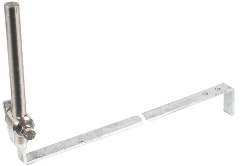 Rod holder with brace L 475mm